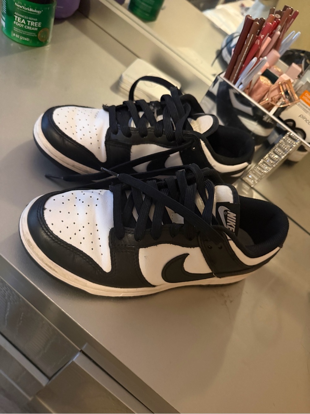 Nike Black and White Low-Top Sneakers